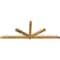 Ekena Millwork Kennewick Rough Sawn Timber Gable Bracket, Western Red Cedar, 108"W x 40"H x 4"D x 4"F, 9/12 Pitch GBW108X40X0404KEN00RWR - alternate 5